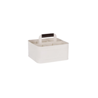 CONEY ISL-GALVANISED CREME P/C CADDY RECT LTHR 260x240x130mm (*78806*) = PACK OF 4 X EACHES