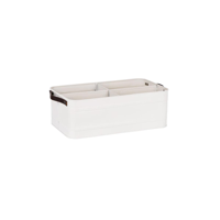 CONEY ISL-GALVANISED CREME P/C CADDY 4 CP RECT LTHR 370x215 (*78808*) = PACK OF 4 X EACHES