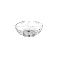 CHEF INOX ROUND BASKET WIRE/SOLID BASE 18/10 245x80mm (*70356*) =  1 X EACH