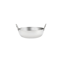 CHEF INOX KADAI BOWL w/HDLS S/S 230mm (*07493*) = PACK OF 6 X EACHES