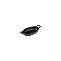 CHEF INOX MINI OVAL GRATIN DISH w/HDLS CAST IRON 150x95x30mm (*04627*) =  1 X EACH