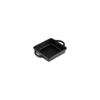 CHEF INOX MINI SQUARE SKILLET w/HDLS CAST IRON 120x120x30mm (*04628*) =  1 X EACH
