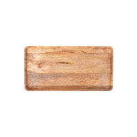 CHEF INOX RECT SERVING BOARD MANGOWOOD 400x200x15mm NATURAL (*04905*) =  1 X EACH