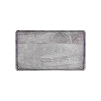 CHEF INOX RECT SERVING BOARD MANGOWD 430x250x15mm GREY (*04852*) =  1 X EACH
