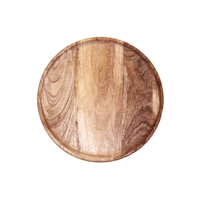 CHEF INOX ROUND SERVING BOARD MANGOWOOD 300x15mm NATURAL (*04890*) =  1 X EACH