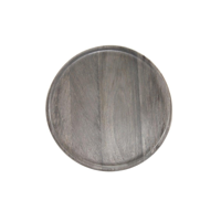 CHEF INOX RND SERVING BOARD MANGOWOOD 300x15mm GREY (*04840*) =  1 X EACH