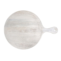 CHEF INOX RND SERVING BOARD w/HDL MANGOWD 570x780x35mm WHI (*04837*) =  1 X EACH