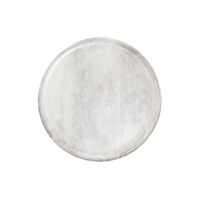 CHEF INOX ROUND SERVING BOARD MANGOWOOD 300x15mm WHITE (*04810*) =  1 X EACH