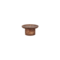 CHEF INOX SERVE ROUND CAKE STAND PILAR ACACIA 200x100mm (*04756*) = PACK OF 4 X EACHES