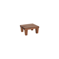 CHEF INOX SERVE SQR STAND ACACIA 210x210x100mm (*04757*) = PACK OF 2 X EACHES