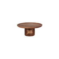 CHEF INOX SERVE ROUND CAKE STAND PILAR ACACIA 300x140mm (*04755*) = PACK OF 4 X EACHES