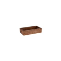 CHEF INOX SERVE TABLE DISPLAY BOX ACACIA 260x150x60mm (*04784*) = PACK OF 6 X EACHES