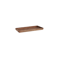 CHEF INOX SERVE RECTANGULAR TRAYS ACACIA 355x180x25mm (*04767*) = PACK OF 6 X EACHES