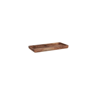 CHEF INOX SERVE RECTANGULAR TRAYS ACACIA 305x150x25mm (*04766*) = PACK OF 6 X EACHES
