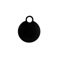 CHEF INOX SERVE RND BOARD BLK w/LOOP HDL ACACIA 440x370x15mm (*04979*) = PACK OF 4 X EACHES