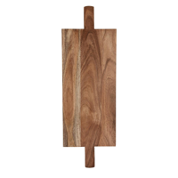 CHEF INOX SERVE PADDLE BOARD FOOTED w/2 HDLS 760x254x25mm (*04967*) = PACK OF 4 X EACHES