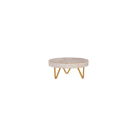 CHEF INOX SERVE RND DISPLAY WHITE M/WOOD METAL LEGS 200x90mm (*04742*) = PACK OF 4 X EACHES