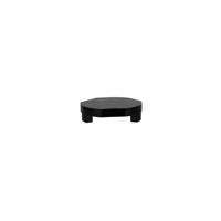 CHEF INOX SERVE RND FOOTED ACACIA DISPLAY STAND BLK 200x50mm (*04988*) = PACK OF 2 X EACHES