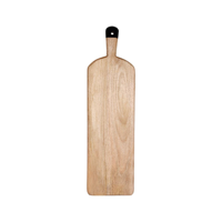 MANGOWOOD RECT SERVING BOARD FOOTED w/BLACK HDL 700x200x40mm (*04995*) = PACK OF 4 X EACHES