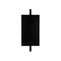 CHEF INOX SERVE PADDLE BOARD BLK w/2HDLS ACACIA 580x254x15mm (*04981*) = PACK OF 4 X EACHES