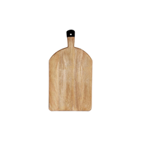 MANGOWOOD RECT SERVING BOARD FOOTED w/BLACK HDL 520x280x40mm (*04994*) = PACK OF 4 X EACHES