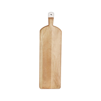 MANGOWOOD RECT SERVING BOARD FOOTED w/WHITE HDL 700x200x40mm (*04992*) =  1 X EACH