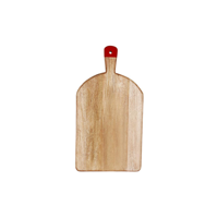 MANGOWOOD RECT SERVING BOARD FOOTED w/RED HDL 520x280x40mm (*04997*) = PACK OF 4 X EACHES