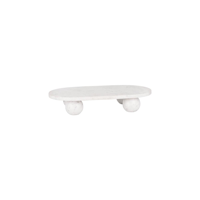 CHEF INOX SERVE OVAL PLATTER MARBLE L/BALL FEET 460x260x85mm (*04726*) =  1 X EACH