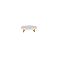 CHEF INOX SERVE RND MARBLE DISPLAY STAND METAL LEGS 200x55mm (*04751*) = PACK OF 2 X EACHES