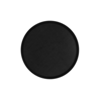 CHEF INOX ROUND TRAY NON SLIP PLASTIC 400mm BLACK (*04293*) =  1 X EACH