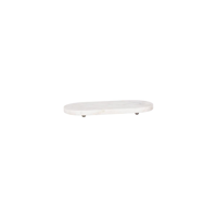 CHEF INOX SERVE OVAL BOARD MARBLE w/IRON BALL FEET 365x170mm (*04727*) = PACK OF 2 X EACHES