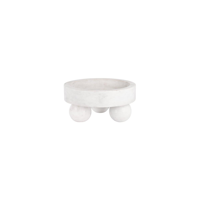 CHEF INOX SERVE ROUND DISPLAY BOWL MARBLE BALLFEET 250x118mm (*04725*) =  1 X EACH