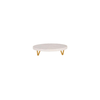 CHEF INOX SERVE RND MARBLE DISPLAY STAND METAL LEGS 230x55mm (*04752*) = PACK OF 2 X EACHES