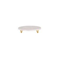CHEF INOX SERVE RND MARBLE DISPLAY STAND METAL LEGS 300x55mm (*04753*) = PACK OF 2 X EACHES