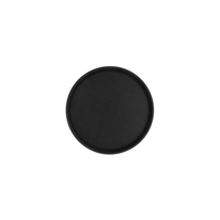 CHEF INOX ROUND TRAY NON SLIP FIBREGLASS 280mm BLACK (*04294*) =  1 X EACH