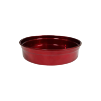 CHEF INOX ROUND BAR TRAY ALUMINIUM 330x50mm RED (*04202-RD*) =  1 X EACH