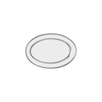 CHEF INOX OVAL PLATTER ROLLED EDGE S/S 350mm (*70714*) = PACK OF 12 X EACHES