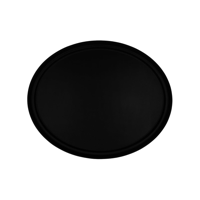 CHEF INOX RECT TRAY NON SLIP OVAL 680mm BLACK (*04302*) =  1 X EACH