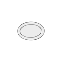 CHEF INOX OVAL PLATTER ROLLED EDGE S/S 300mm (*70712*) = PACK OF 12 X EACHES