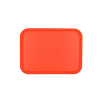 CHEF INOX PLASTIC TRAY POLYPROP 300x400mm RED (*06985-R*) = PACK OF 12 X EACHES