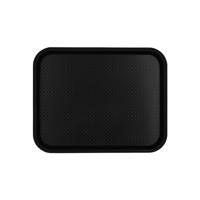 CHEF INOX PLASTIC TRAY POLYPROP 450x350x23mm BLACK (*06986-BK*) = PACK OF 12 X EACHES