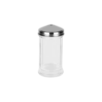 CHEF INOX SUGAR DISPENSER CENTRE POUR GLASS w/S/S LID 140mm (*06755*) = PACK OF 24 X EACHES