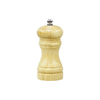 CHEF INOX CAFE MILL SALT/PEPPER WD CERAMIC GEAR 115mm BIRCH (*46100*) = PACK OF 4 X EACHES