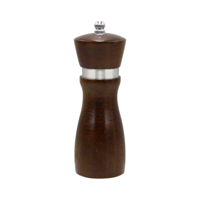 CHEF INOX MONDO MILL SALT/PEPPER CERAMIC GEAR 155mm DARK WD (*46285*) =  1 X EACH