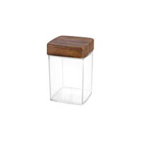 EVELIN SQUARE CANNISTER WITH LID 120x120x180mm (*EVE10819*) =  1 X EACH