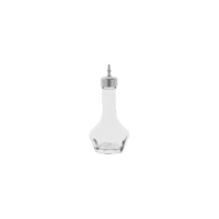 ZANZI BITTERS BOTTLE GLASS w/MIRROR TOP 56x120mm 50ml (*Z0895*) =  1 X EACH