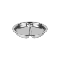 CHEF INOX ROUND DIVIDED PAN S/S 4.0lt 54925 340x65mm (*54925-D*) =  1 X EACH