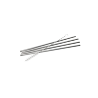 WILTSHIRE STAINLESS STEEL STRAW 5 PCS SET ( INCLUDES BRUSH) (*WLT43926*) =  1 X SET