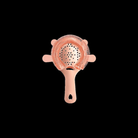ZANZI 4 PRONG HAWTHORN STRAINER w/FLAT HDL ROSE GOLD 110mm (*Z0302*) =  1 X EACH