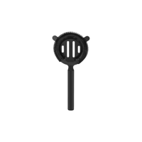 CHEF INOX BAR STRAINER w/PIPE HANDLE S/S POWDER COATED BLACK (*77068*) = PACK OF 12 X EACHES
